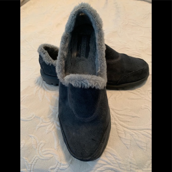 skechers go walk fur lined